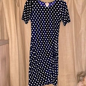 New Love...ady Nordstrom Rack Blue Polka Dot Dress